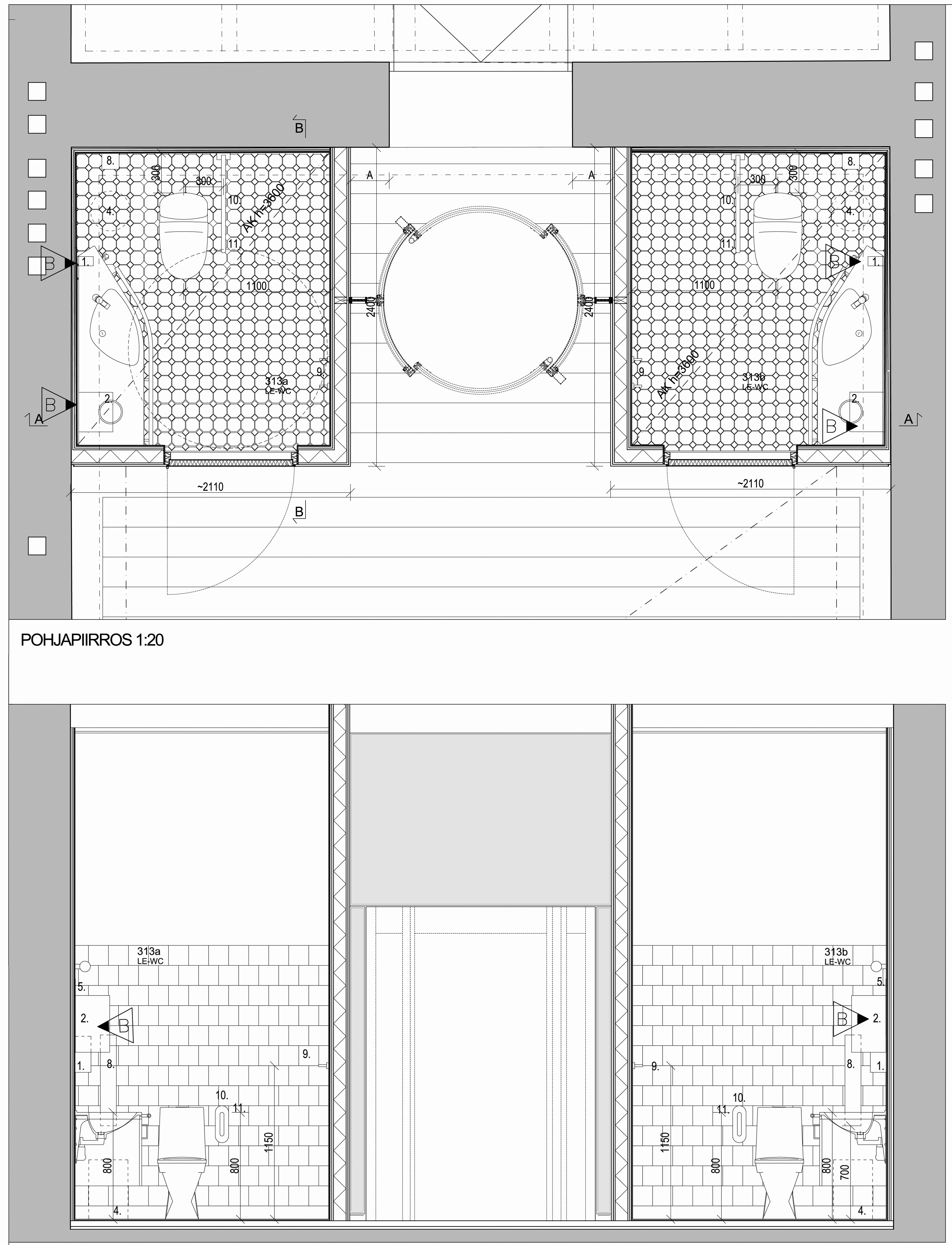 Toispuoleiset LE-WCt VAIHTUU muokattu web